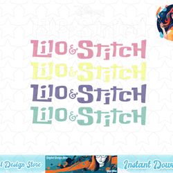 disney lilo & stitch logo stack t-shirt copy png sublimate