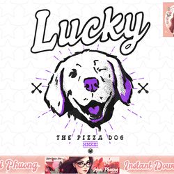 marvel hawkeye disney plus lucky the pizza dog line art v-2 t-shirt copy png sublimate