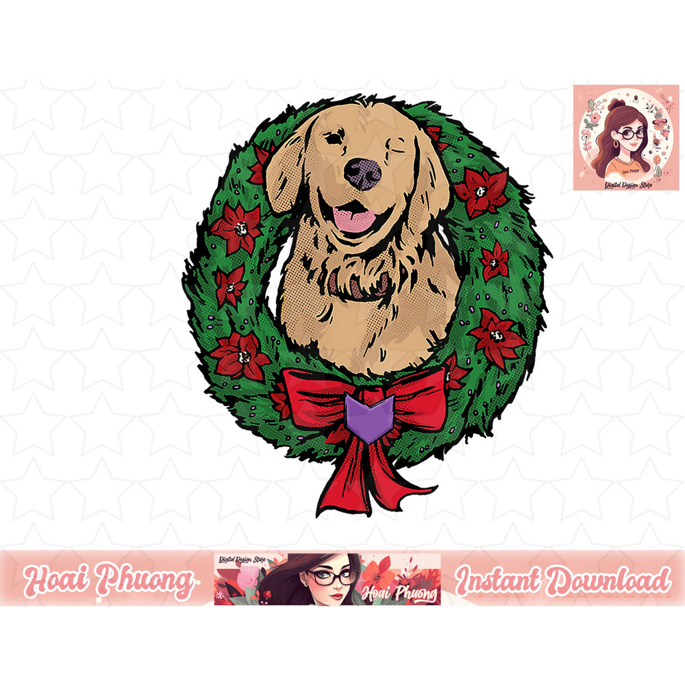 Marvel Hawkeye Lucky the Pizza Dog Holiday Wreath T-Shirt copy.jpg