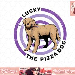 marvel hawkeye target lucky the pizza dog t-shirt copy png sublimate