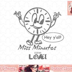 marvel loki miss minutes outline t-shirt copy png sublimate