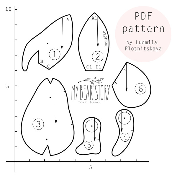 Elephant sewing pattern, stuffed elephant pattern | Inspire Uplift