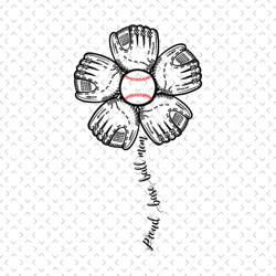proud baseball mom svg, mothers day svg, sport svg, baseball mom svg, baseball svg, baseball flower svg, proud mom svg,
