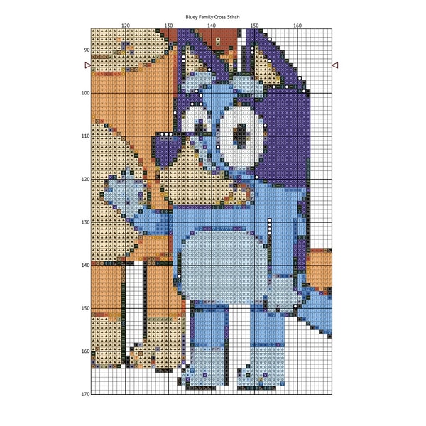 Bluey Crossroads Pattern Bluey Family PDF Cross Stitch Pattern- Size 200 x 187 Stitch | Inspire ...