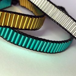 beaded loom hand made bracelet silver black gold long trend bead bracelet bracelet woven weaving modern handmade gift