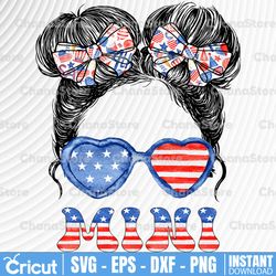 all american mini png sublimation, 4th of july png design, patriotic girl, kid life, fourth of july png, usa