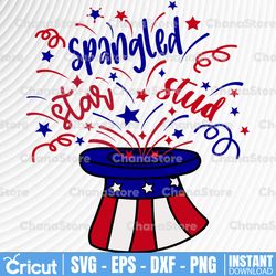 star spangled stud svg, fourth of july svg, 4th of july svg, america svg, boys svg, patriotic svg, red white & blue svg,