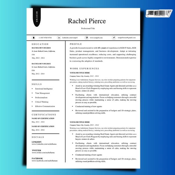 Resume update template, resume template word | Inspire Uplift