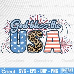 god bless the usa svg, 4th of july svg, red white blue flag patriotic svg, god bless america svg, png, dxf