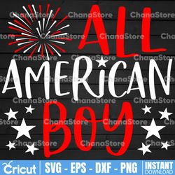 4th of july svg, all american boy svg file, 4th of july shirt iron on design, american svg file, fourth of july svg