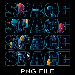 space space space space inscription astronaut with balloons in space png download digital sublimation files