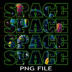 space space space space inscription astronaut with balloons in space png download digital sublimation files