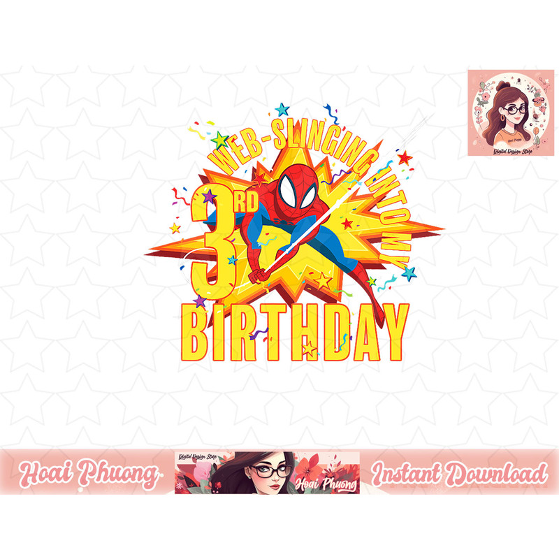 Marvel Spider-Man Web-Slinging 3rd Birthday T-Shirt copy.jpg