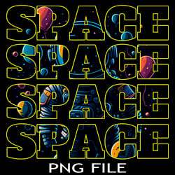 space space space space inscription astronaut with balloons in space png download digital sublimation files