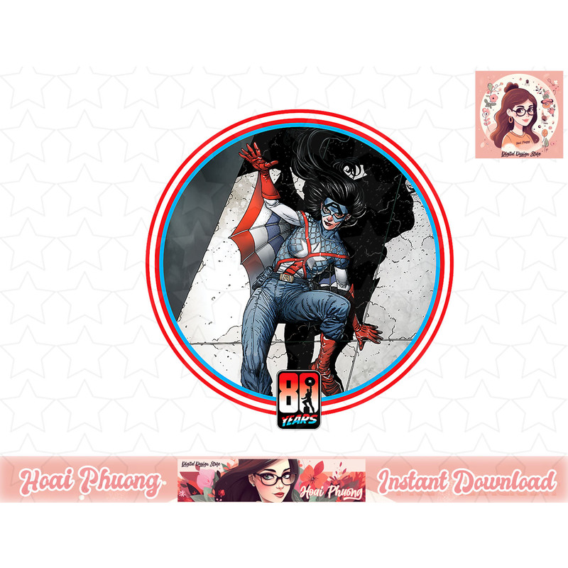 Marvel Spider-Woman Captain America 80th Anniversary Covers T-Shirt copy.jpg