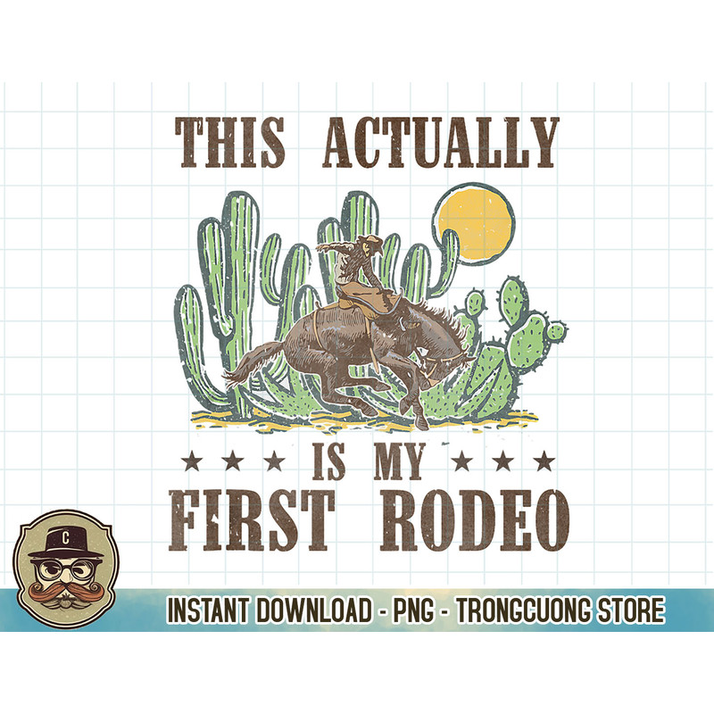 This Actually Is My First Rodeo Western Country Southern Tank Top copy.jpg