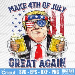 make 4th of july great again png, trump drinking beer png, 4th of july png, independence day png