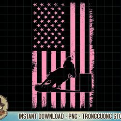 us flag pink cowgirl rodeo western horse barrel racing t-shirt copy png sublimate