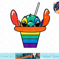 disney lilo & stitch pride rainbow hawaiian shaved ice t-shirt copy png sublimate