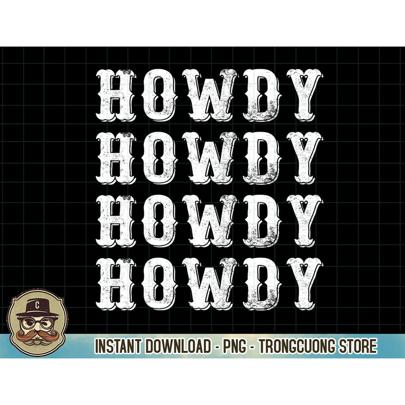 Vintage Howdy Rodeo Western Country Southern Cowgirl T-Shirt (2) copy.jpg