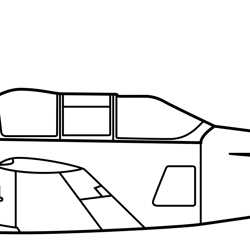 beechcraft_t-34c_side.svg vector file for laser engraving, cnc router, cutting, engraving, cricut, vinyl cutting file