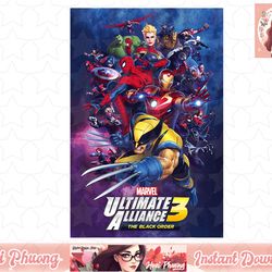 marvel ultimate alliance 3 the black order poster t-shirt copy png sublimate
