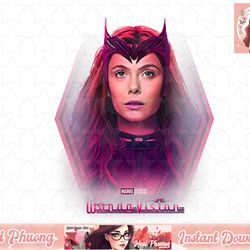 marvel wandavision close up wanda portrait t-shirt copy png sublimate