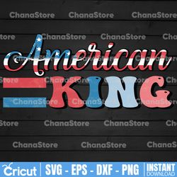 retro american king 4th of july png king sublimation digital download
