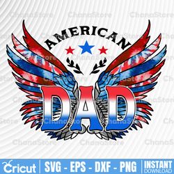 american dad wings png print file for sublimation or print, retro sublimation, 4th of july, patriotic, fourth of july
