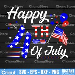 happy 4th of july svg cut file, 4th of july svg files, independence day svg pack, america svg files, usa svg cricut, 4th