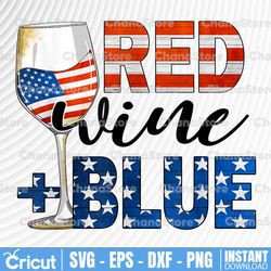red wine blue 4th july png, 4th of july png, patriotic wine glasses png, red wine and blue 4th of july glasses, american