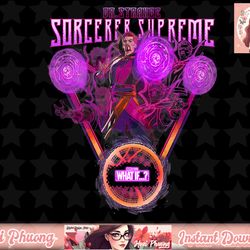 marvel what if doctor strange sorcerer supreme poster t-shirt copy png sublimate