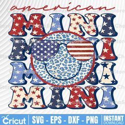 american mini png file, sublimation design download, digital, patriotic, 4th of july, eagle, rock n roll, boho,