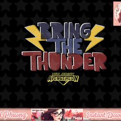 ms. marvel bring the thunder avengercon logo t-shirt copy png sublimate