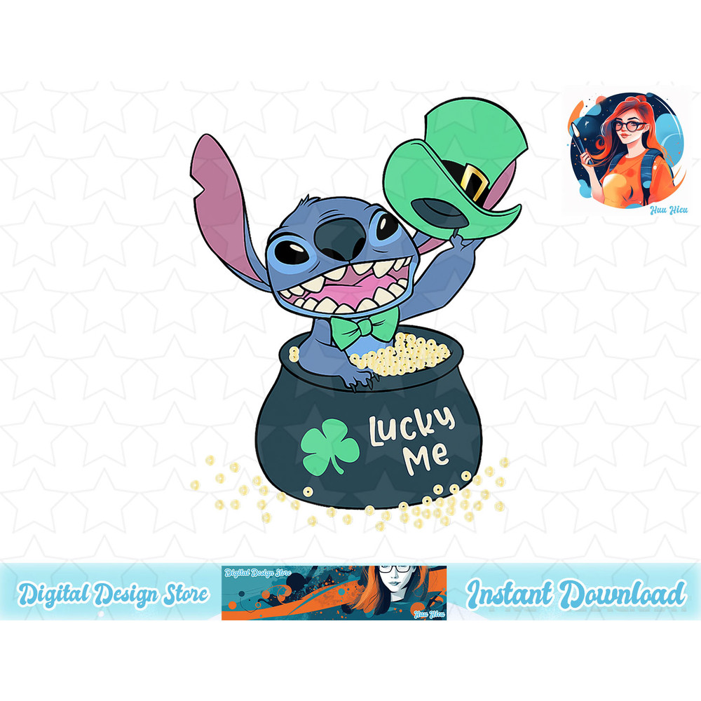 Disney Lilo & Stitch St. Patrick's Day Lucky Me Treasure T-Shirt copy.jpg