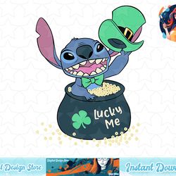 disney lilo & stitch st. patrick's day lucky me treasure t-shirt copy png sublimate