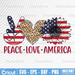 peace love america png, american flag sunflower, 4th of july sublimation design, sunflower png, patriotic sunflower png,