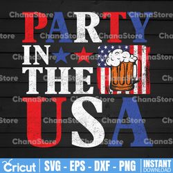 party in the usa png, 4th of july png file, freedom, usa, beer png, american flag,1776 png,digital download,sublimation
