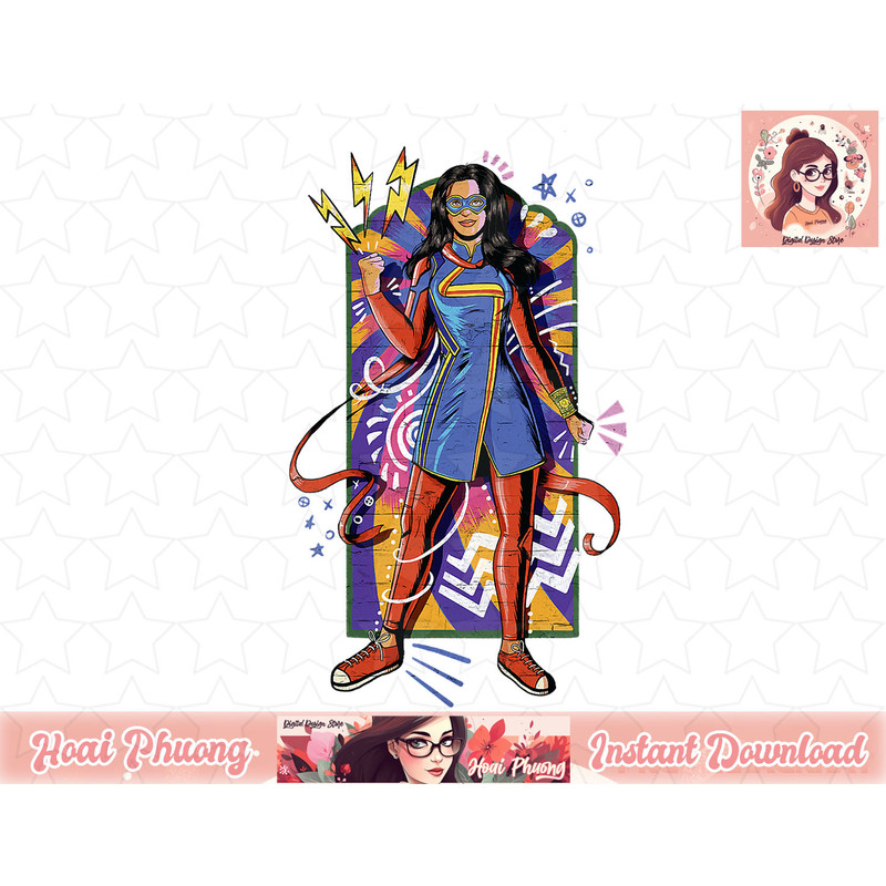 Ms. Marvel Kamala Khan Artsy Comic Poster T-Shirt copy.jpg
