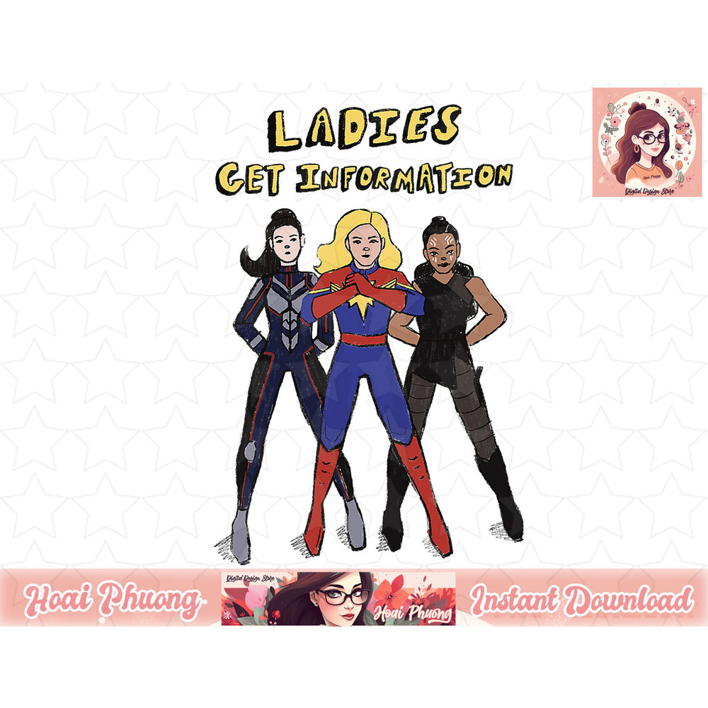Ms. Marvel Ladies Get Information Group Doodle T-Shirt copy.jpg