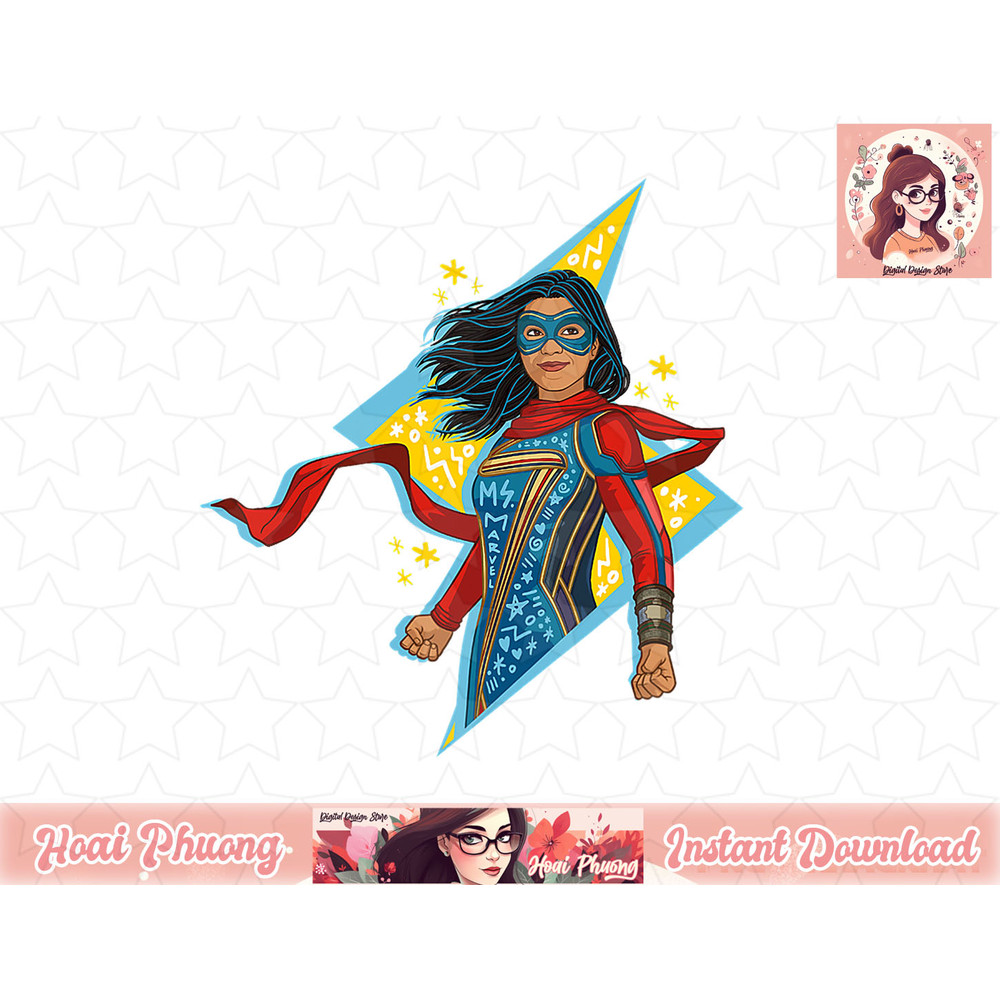 Ms. Marvel Lightning Bolt Doodle T-Shirt copy.jpg