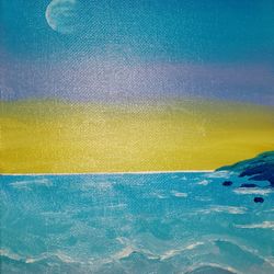 Sunrise seascape poster