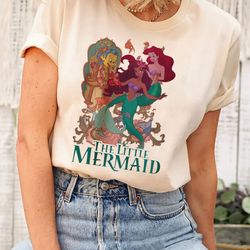 retro little mermaid, black girl magic shirt, black queen shirt, ariel mermaid shirt, disney the little mermaid live