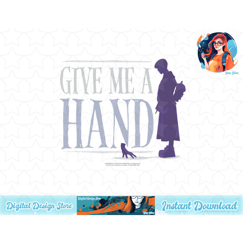 Wednesday and Thing Give Me A Hand Quote T-Shirt copy.jpg