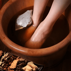detoxifying herbal ginger foot soak: soothing, refreshing, and rejuvenating for feet and body