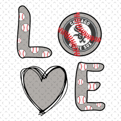 love chicago white sox svg, sport svg, chicago white sox, chicago baseball svg, baseball team svg, mlb team svg, love wh