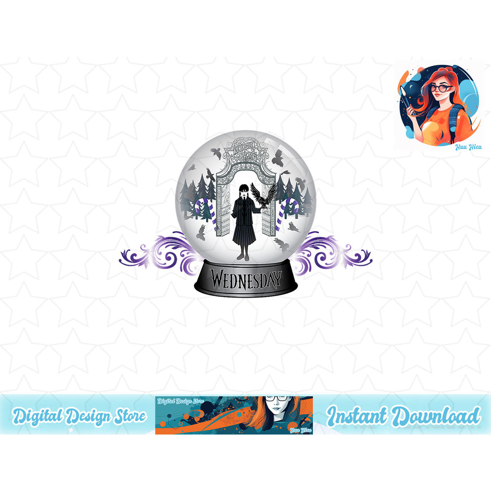 Wednesday Holiday Snowglobe T-Shirt copy.jpg