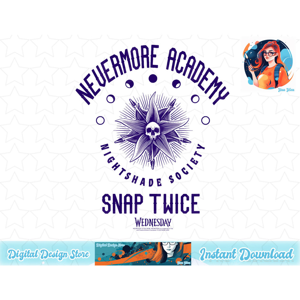 Wednesday Nevermore Academy Snap Twice Celestial Collegiate T-Shirt.pngWednesday Nevermore Academy Snap Twice Celestial Collegiate T-Shirt copy.jpg