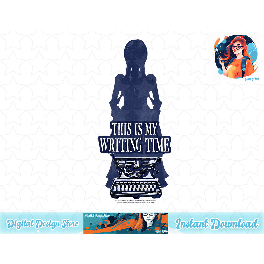 Wednesday This Is My Writing Time Typewriter Poster T-Shirt copy.jpg