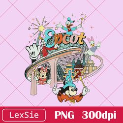 disney epcot tour 2023 png, retro epcot disney world, disneyland trip, disney family, disney vacation png, disney studio